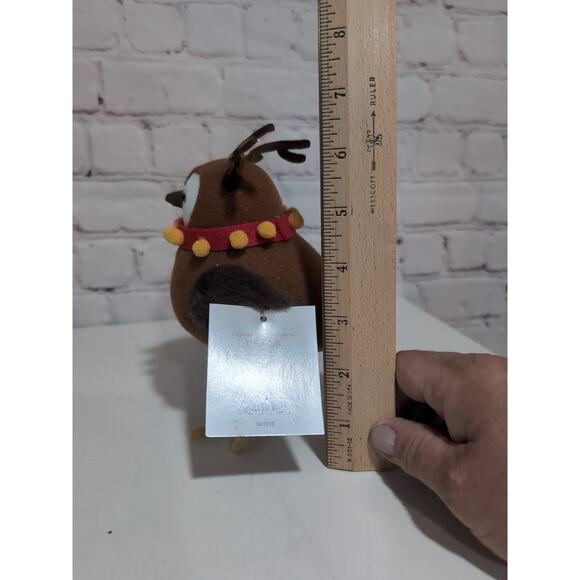 Target Wondershop 2022 Featherly Friends BELLS Christmas Reindeer Fabric Bird - Picture 8 of 8